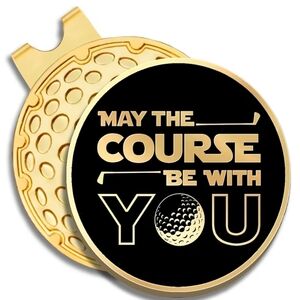 "May The Course Be With You" Ball Marker with Magnetic Hat Clip